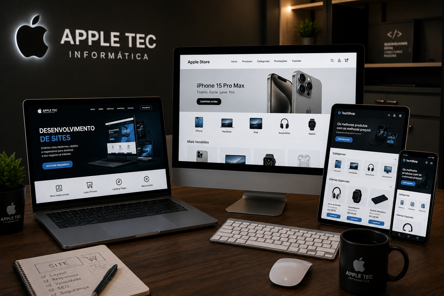 Desenvolvimento de sites e lojas virtuais